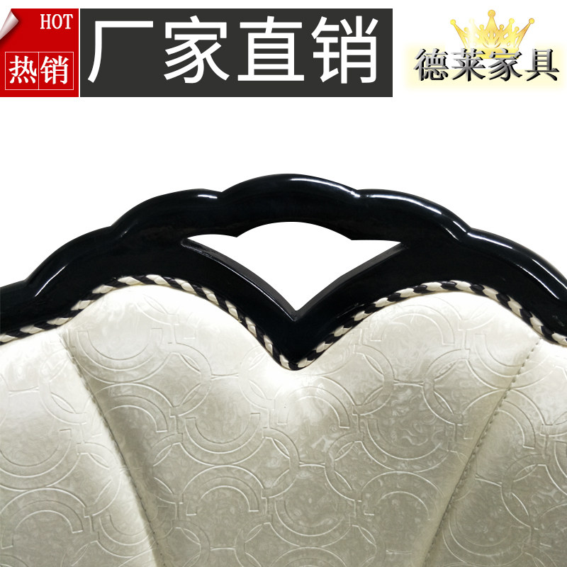 欧式实木餐椅现代家居软包 时尚酒店客厅餐桌椅皮布