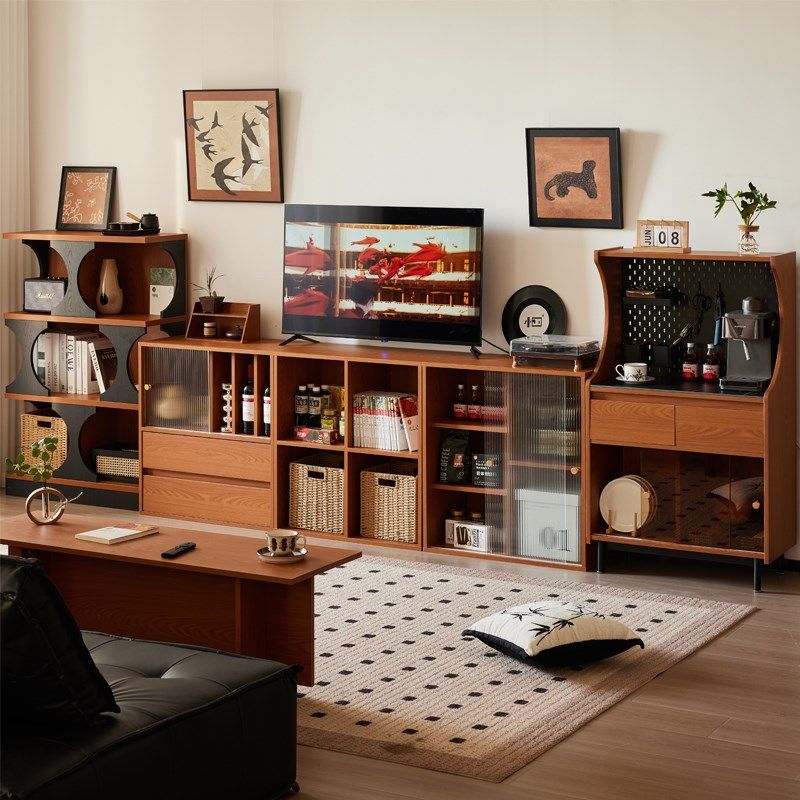 小四陈列柜中古黄杨木色家用书柜矮书架落地异形柜客厅展示柜,住宅家具,家用陈列柜,淘宝优惠券,粉丝福利购,淘宝优惠卷