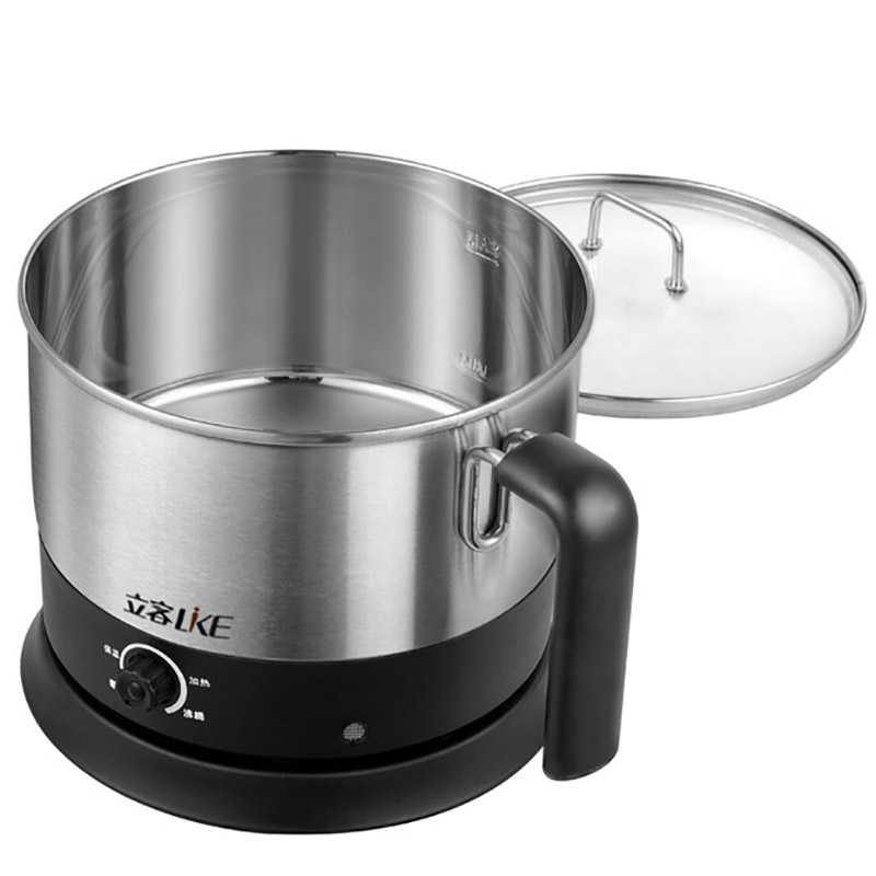 立客 30不锈钢多功能电热锅学生电煮锅宿舍煮面锅电水杯火锅家用