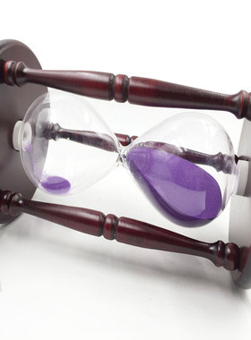 2厘米木质沙漏 创意家居招财 大号木制工艺品分钟沙漏