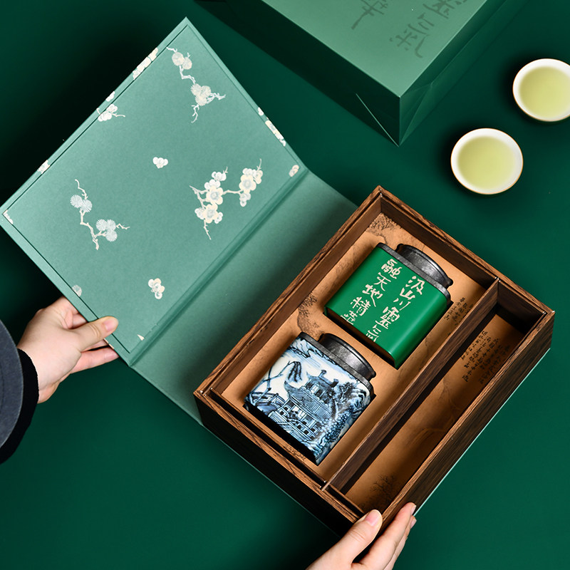 茶叶罐白毫银针茶叶礼盒装龙井半斤白茶碧螺春绿茶包装盒空盒定制