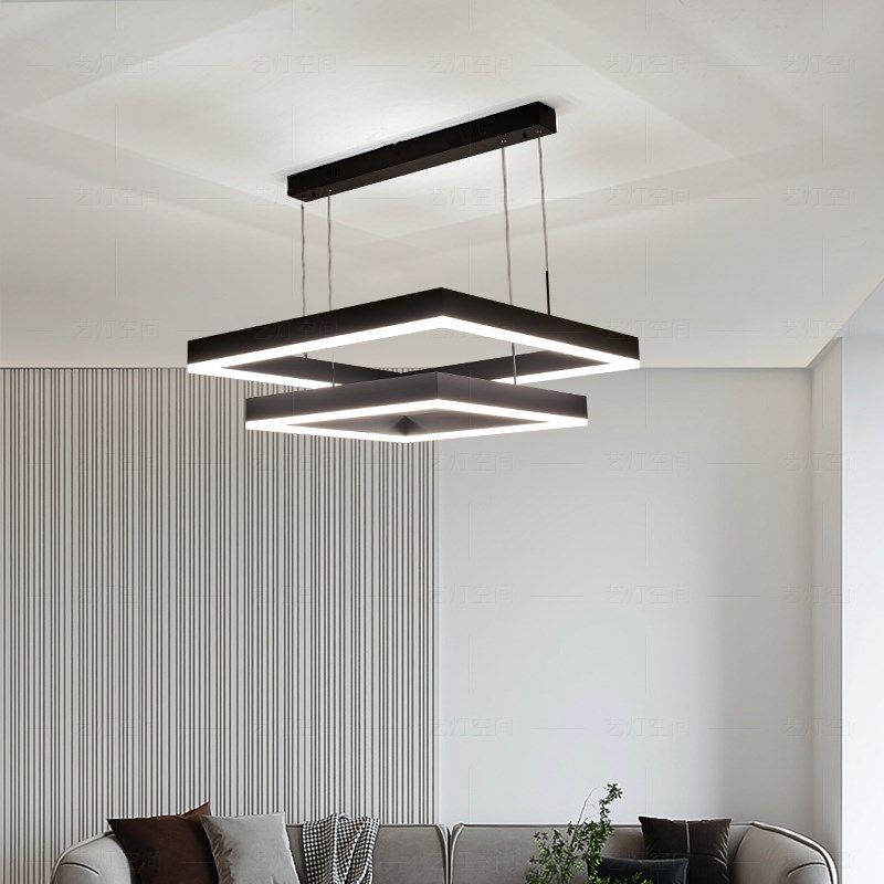 艺灯空间智能护眼方形客厅吊灯现代极大气客厅卧室灯具,家装灯饰光源,护眼吊灯,淘宝优惠券,粉丝福利购,淘宝优惠卷