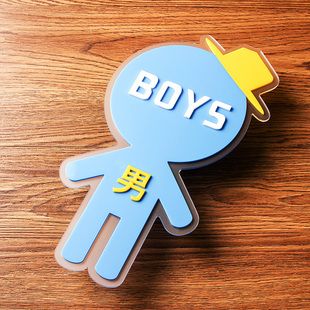 卡通男女洗手间男女学校门牌幼儿园班级牌年级牌科室门牌标牌标识