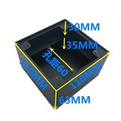 带锁型五启式 防盗电地插送底盒一位