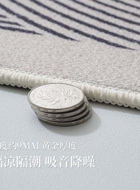 地毯客厅22新款橙色卧室家用现代满铺地垫防水大面积裁剪