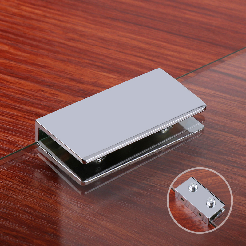 玻璃夹隔板玻璃卡子夹子卡扣层板托固定夹支撑架半圆托架五金