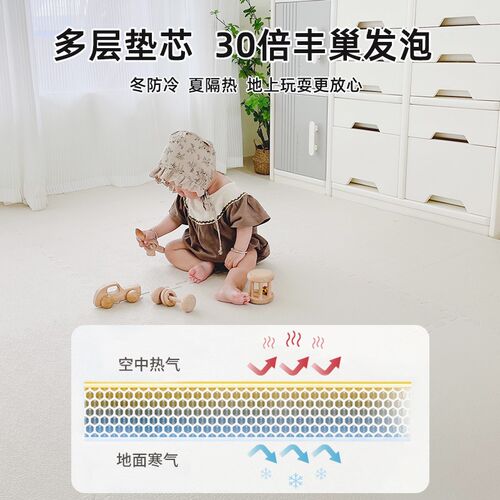 泡沫地垫宝宝拼接爬行垫卧室加厚儿童味爬爬垫子全铺垫