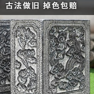 石雕门墩一对抱鼓石仿古天然青石别墅门口家用石鼓门枕石墩子