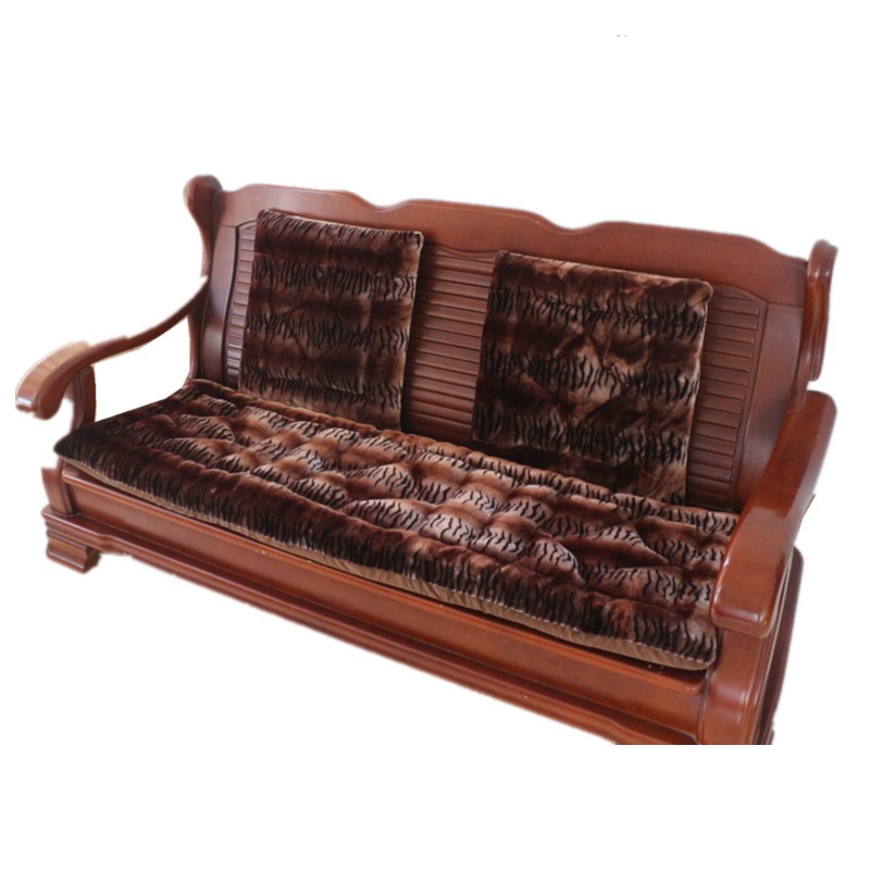 中式实木沙发椅子坐垫靠背加厚红木质单人位垫子仿羊毛特