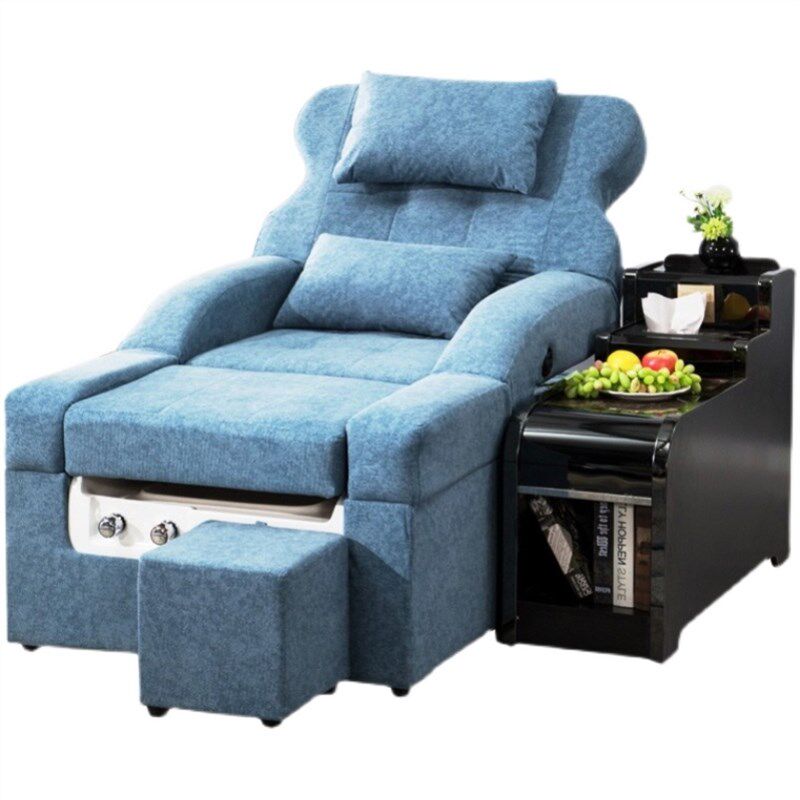 电动泡脚沐足按摩床桑拿会所洗脚休息一体床足浴沙发足疗沙发躺椅