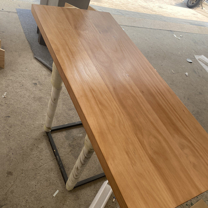 台面餐桌实木定制老榆木书桌大板材飘窗长方形一字隔板吧台板