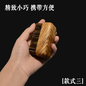 匠北文玩刷子理保养工具金刚核桃软猪鬃硬毛梨木密毛刷