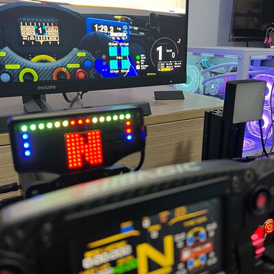 五分科技旗语点阵灯LD转速灯赛车模拟器档位灯仪表盘速魔n