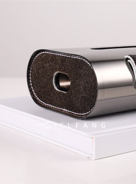 一匚皮革金属杂志架家居装饰样板间书房售楼处客厅书报架落地摆件