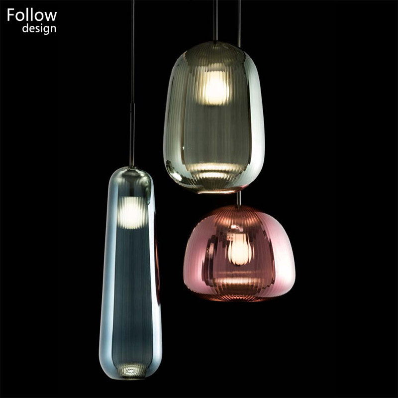 极设计师样板房酒店别墅楼梯客厅茶室售楼部玻璃吊灯