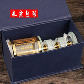 雕刻大悲咒水晶莲酥油灯座佛前供灯佛灯架烛台带防风罩单个