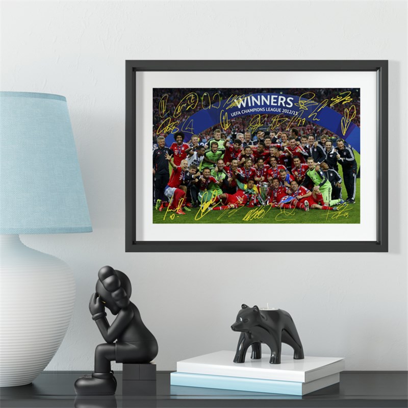 慕尼黑传奇名宿拉姆罗本实木装饰相框照片墙桌摆挂框摆件酒吧壁画