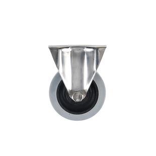 寸定向轮脚轮寸寸防锈灰色防静电导电脚轮子固定静音