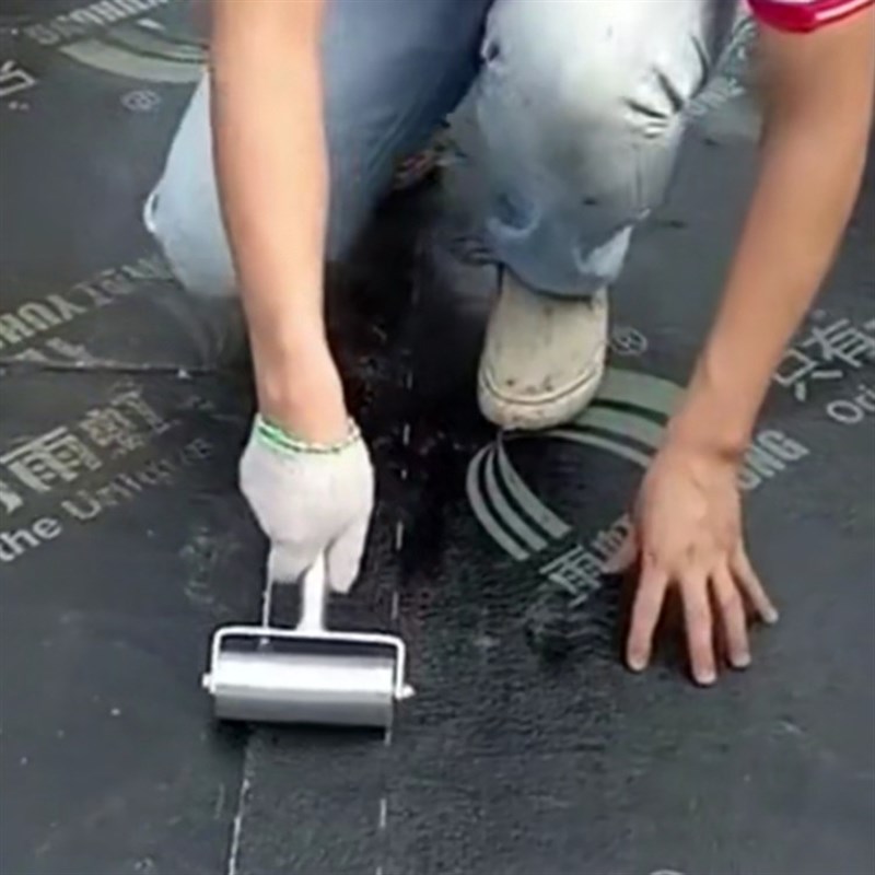 2公斤专用双轴承压轮防水卷材施工压辊自粘贴纸皮革压边压实滚轮