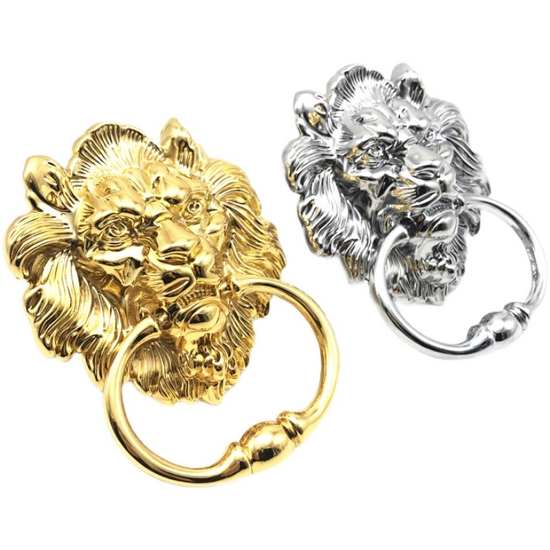 中式仿古大门拉手铸件吉祥瑞福虎头狮头兽头门环复古老式门手拉环