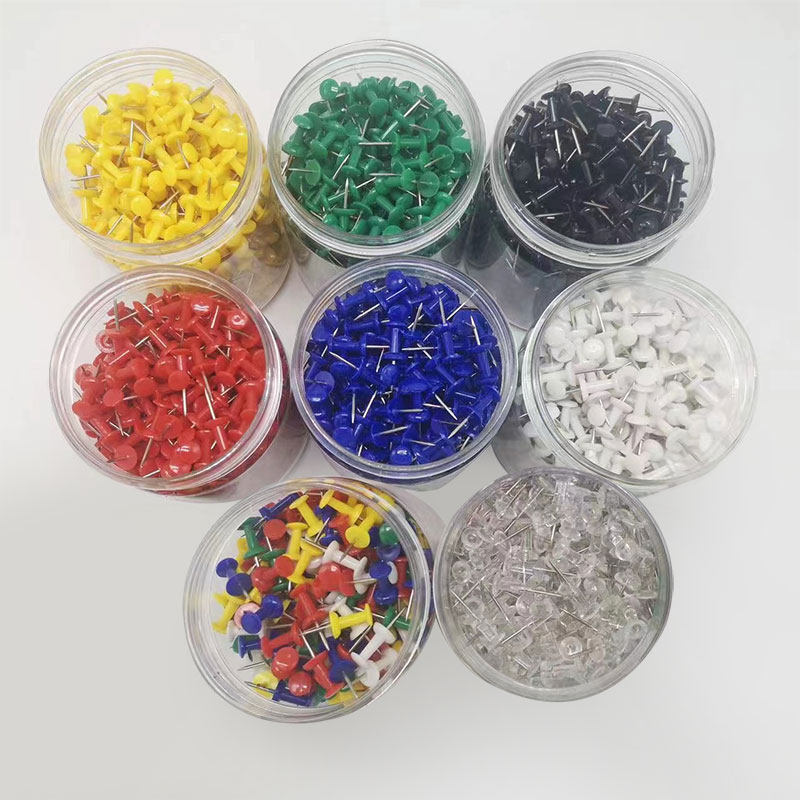 枚罐创意彩色工字钉大头钉美术美工钉图钉按钉软木固定钉