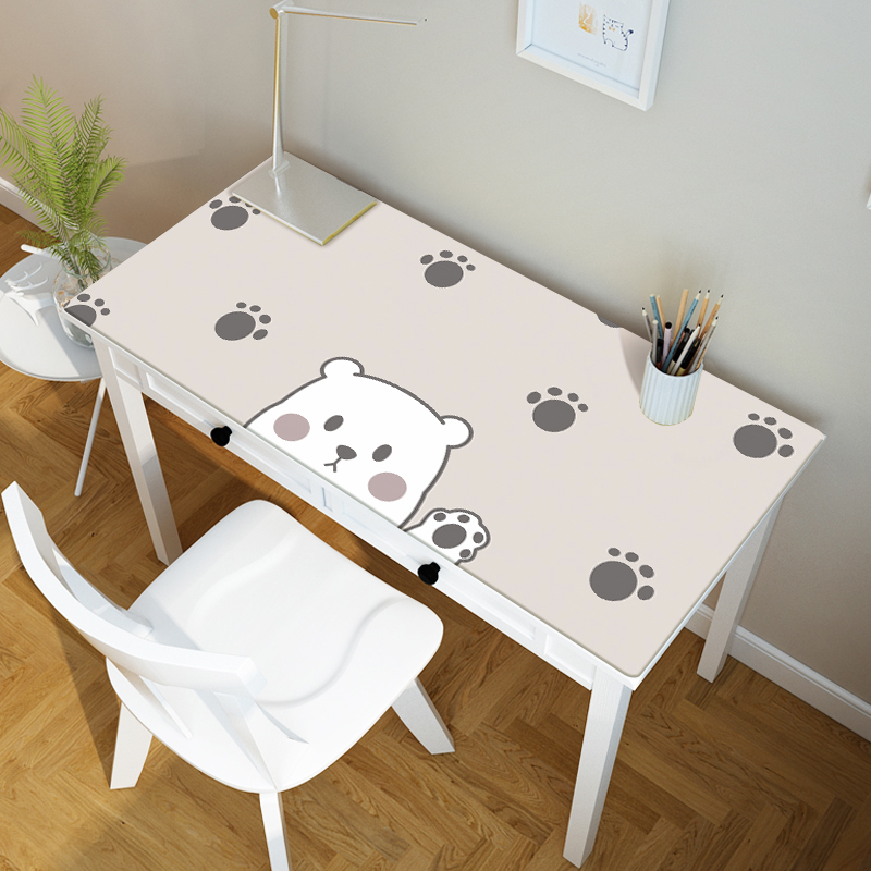 桌布书桌in学生少女心桌面防水防油学习桌卡通爱写字台书桌垫