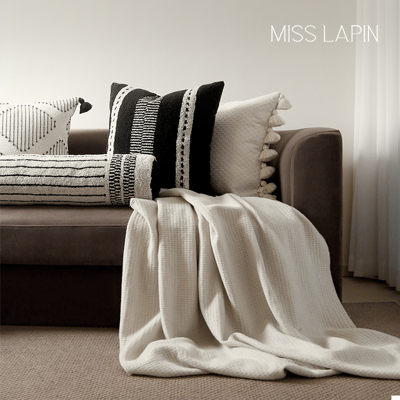 澜品月迹侘寂民宿棉麻抱枕 MISSLPIN客厅靠垫沙发靠枕腰枕
