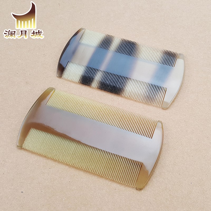 天然i牛角蓖梳子除头虱去虱子儿童去虱卵刮头老式超密齿细齿头屑