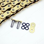 征和越野摩车链条恒舰链条油封链条 金色链条 加厚链条