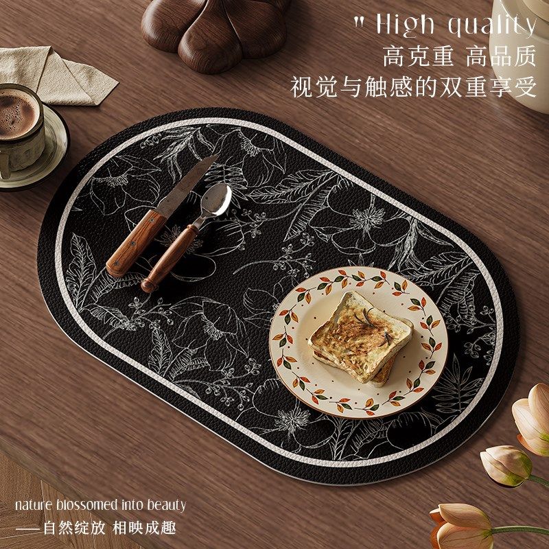 餐垫高级感防水防油免洗防烫耐高温家用西餐垫免洗隔热垫碗垫杯垫,居家布艺,餐垫,淘宝优惠券,粉丝福利购,淘宝优惠卷