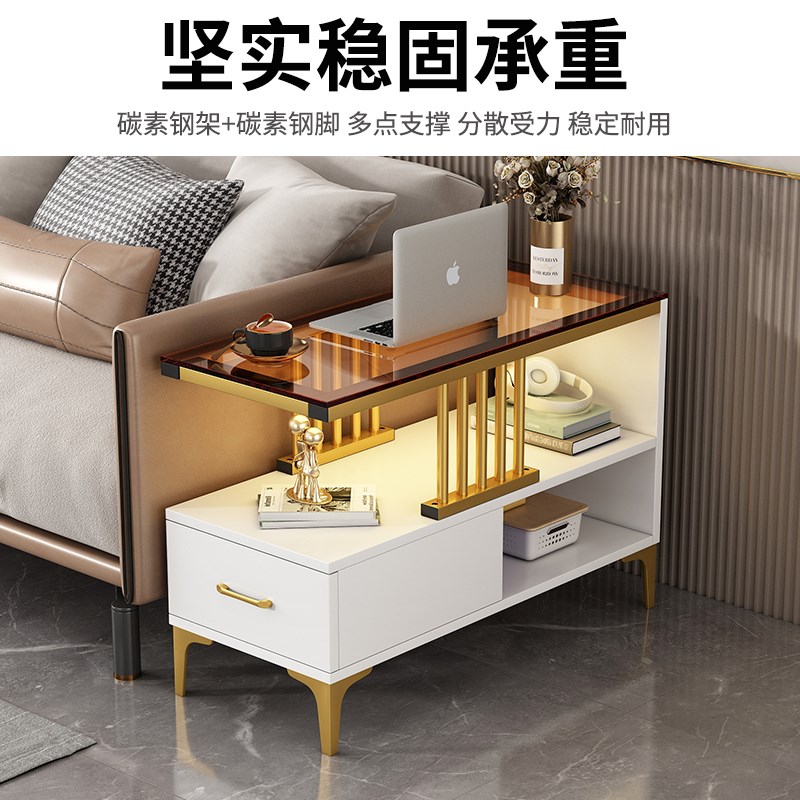 沙发边柜轻奢边几客厅侧边柜家用夹缝迷你角几简约现代茶几小桌子