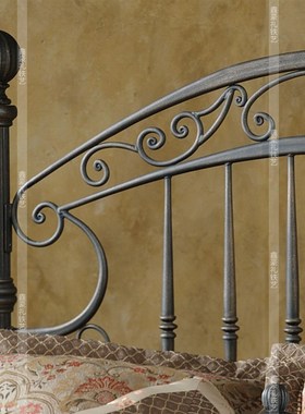 欧式铁艺床米.米人床现代公床加固加厚铁架床床