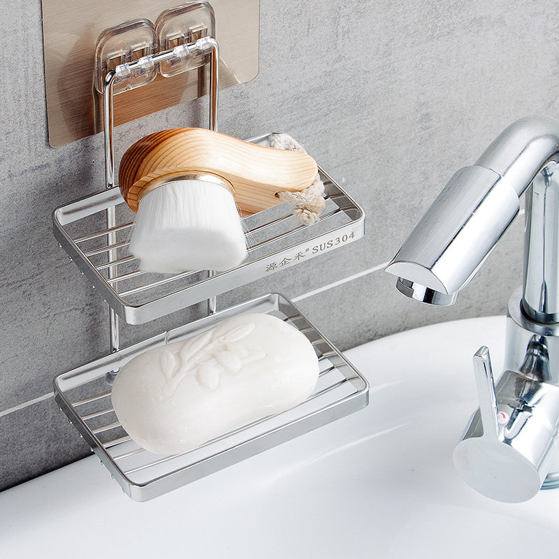 肥皂架 免打孔皂网皂托香皂盒浴室壁挂式沥水香皂架,家庭/个人清洁工具,皂盒,淘宝优惠券,粉丝福利购,淘宝优惠卷