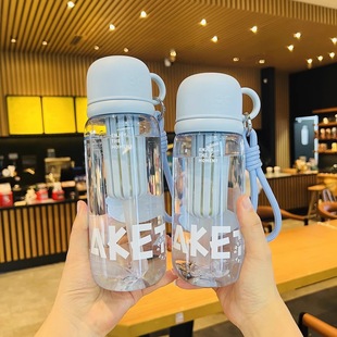 水杯女生高颜值大容量吸管杯学生便携杯子夏天运动水壶 tritan新款