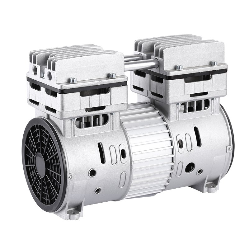 无油空压机泵头静音5w7w0w10气泵机头电机充气泵