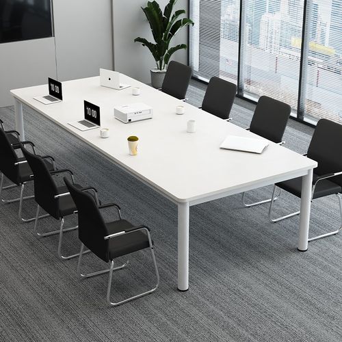 实木会议桌长桌长方形工作台培训桌长条桌办公家具职员办公桌