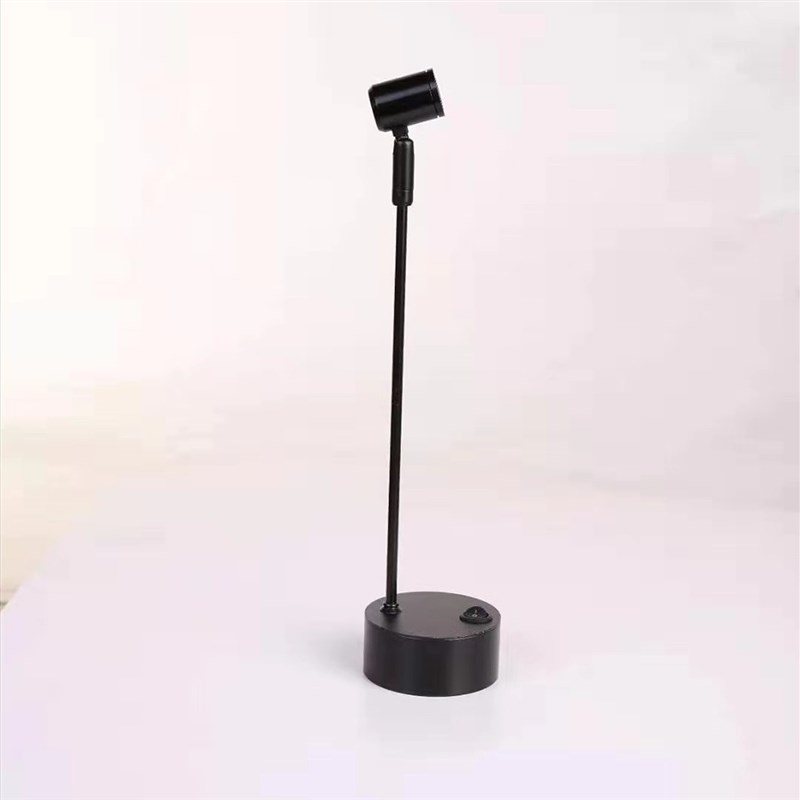 led无线充电电池1WW射灯玻璃柜台灯珠宝展柜展示柜展会立柱灯