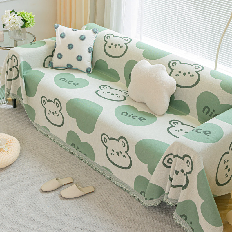 级感沙发盖布夏季沙发巾防猫抓沙发罩季通用沙发毯