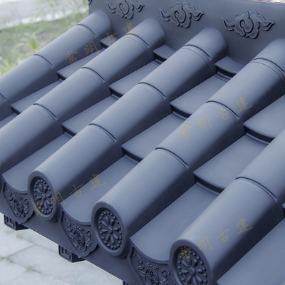 加厚特大号免架子瓦徽派仿古建筑屋檐树脂一体瓦门头墙面装饰