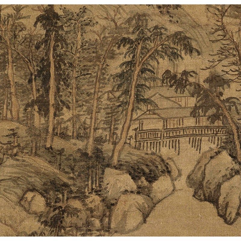 元 黄公望 天池石壁图 古代山水画名画复制学习临摹装饰画,家居饰品,国画,淘宝优惠券,粉丝福利购,淘宝优惠卷