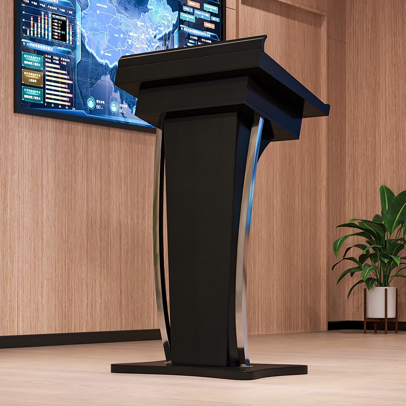 实木演讲台发言台讲台桌迎宾台售楼处接待台咨客台领导讲话主持台