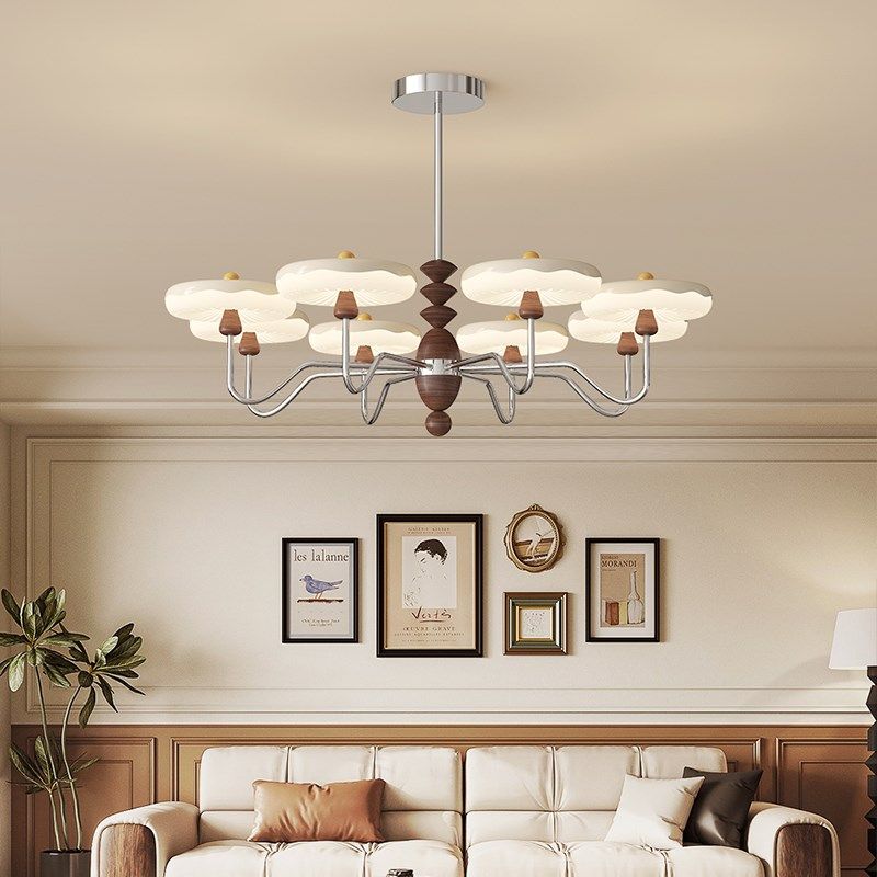 法式奶油风客厅吊灯中古风全光谱护眼飞碟卧室书房创意灯具d,家装灯饰光源,客厅吊灯,淘宝优惠券,粉丝福利购,淘宝优惠卷