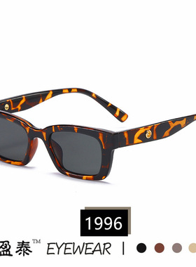 2022新款gm墨镜jennie1996同款太阳镜kuk小方框时尚猫眼太阳眼镜