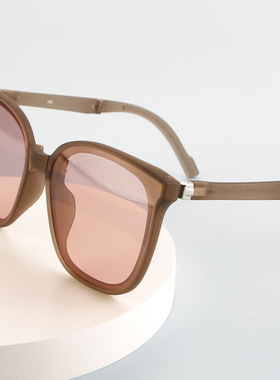 HD19380新款折叠墨镜女高级ins大脸显瘦太阳镜男太阳眼镜防紫外线