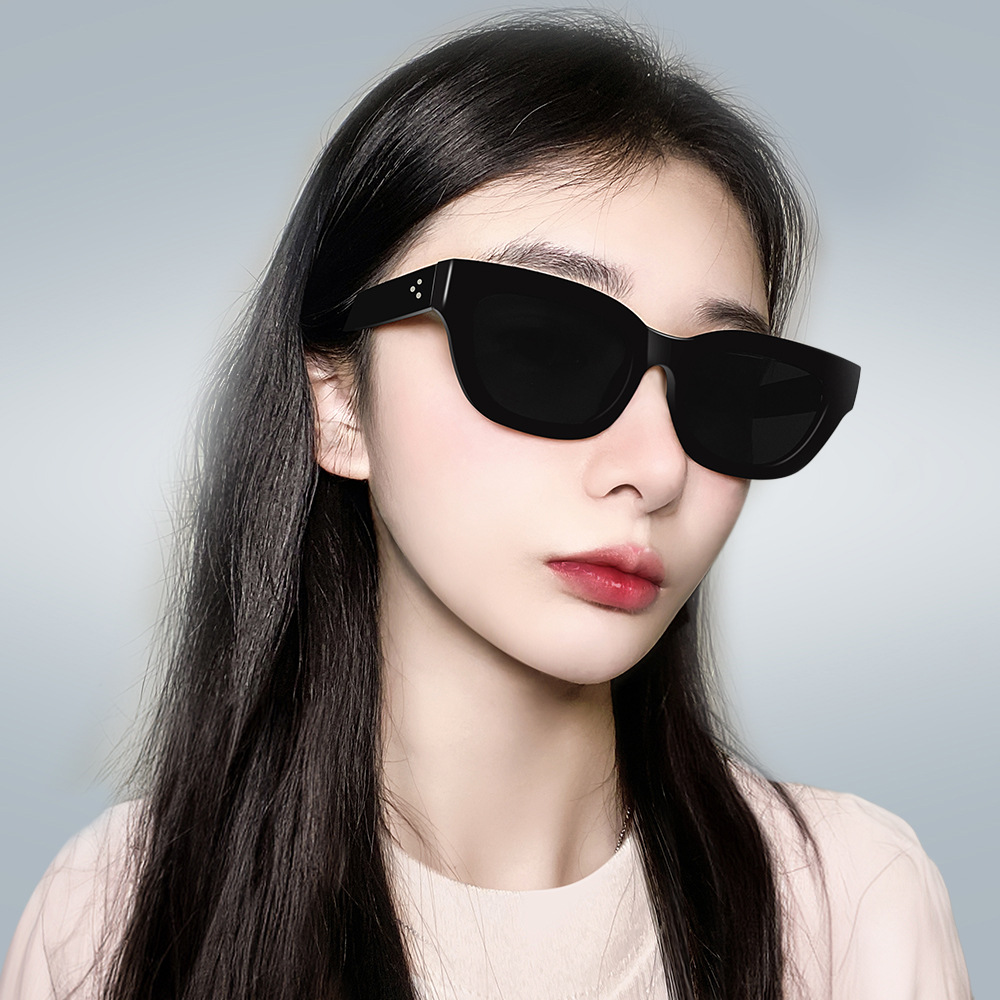 新款个性猫眼太阳眼镜高级感男士欧美女士紫外线墨镜司机开车眼镜