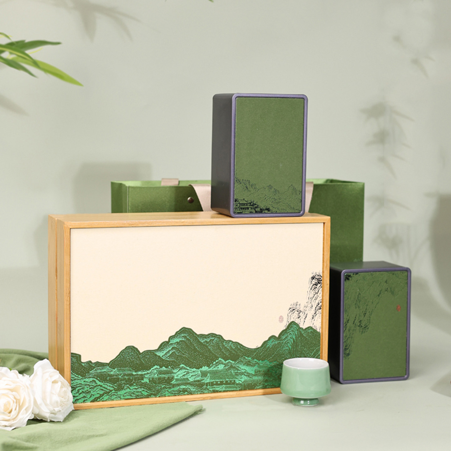 2025高档绿茶包装盒空礼盒茶叶铁罐龙井碧螺春半斤装空罐茶叶盒,餐饮具,茶叶罐,淘宝优惠券,粉丝福利购,淘宝优惠卷