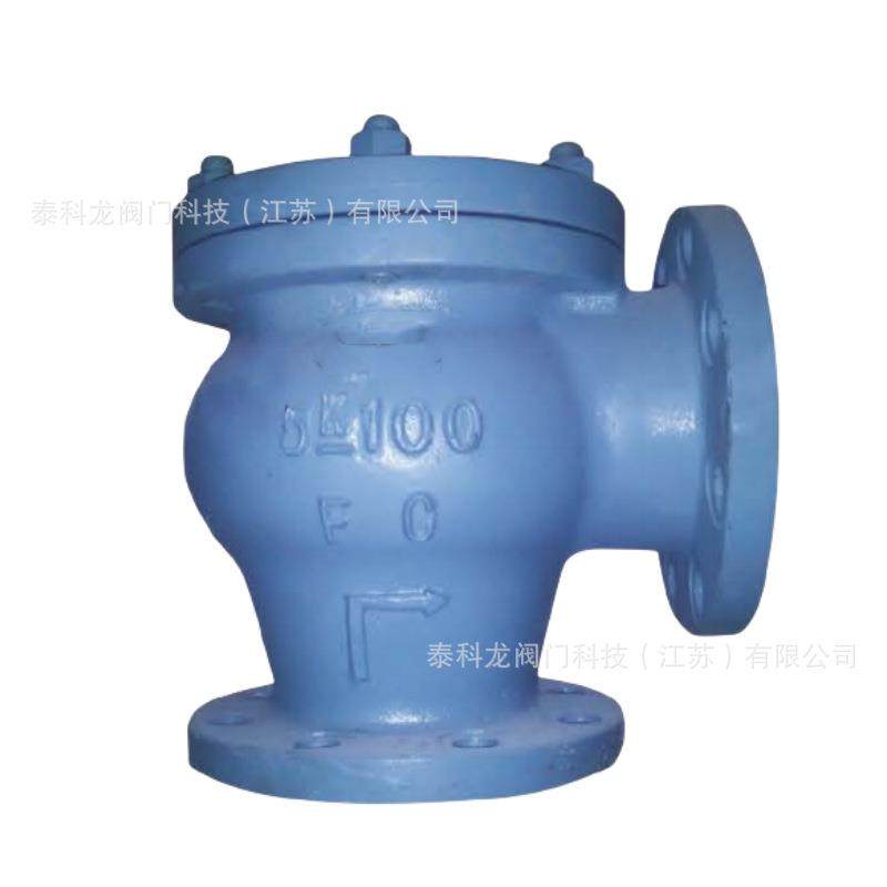 船用F73589日标JIS5k10K角式铸铁升降式止回阀