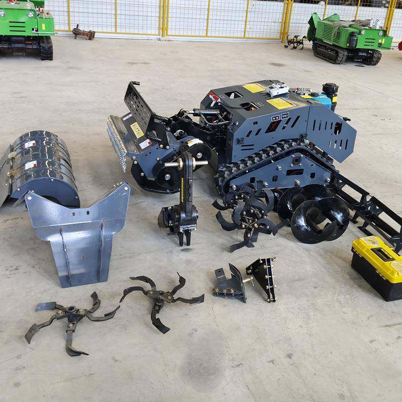 遥控柴油旋耕机小型履带式农用无线全自动耕地除草机果园碎草机,五金/工具,其他机械五金,淘宝优惠券,粉丝福利购,淘宝优惠卷