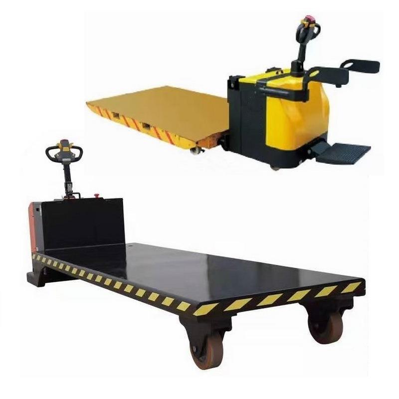 1-10t电动平板运输车电动助力手推车低速纯电动平板搬运车重型