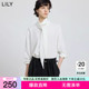 雪纺衫 静奢老钱飘带垂感气质通勤白色套头衫 女 法式 LILY2025冬新款